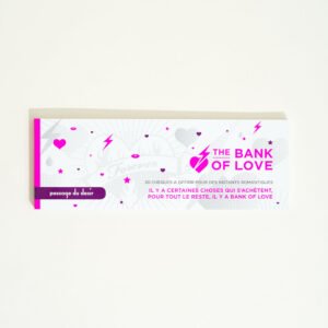 Chéquier Bank of Love Passage du Désir